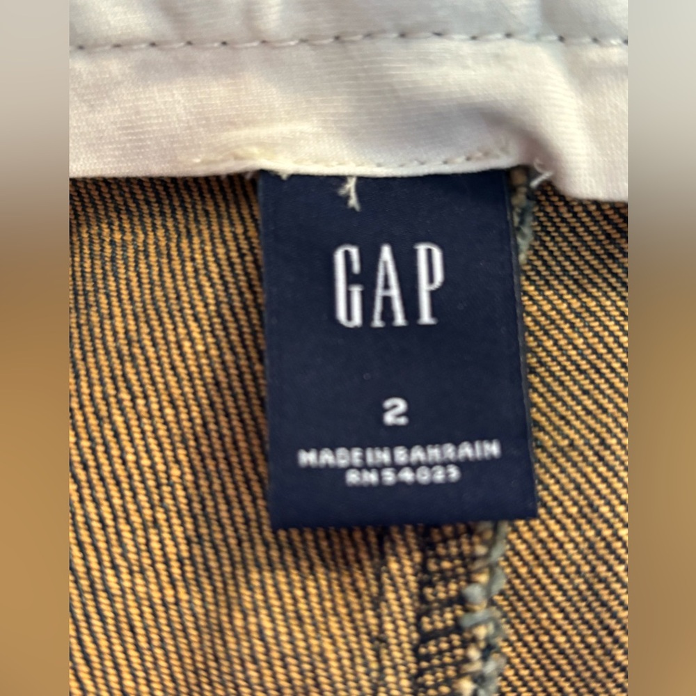 Gap Jeans Cropped Cuffed Size 2 - Picture 4 of 7